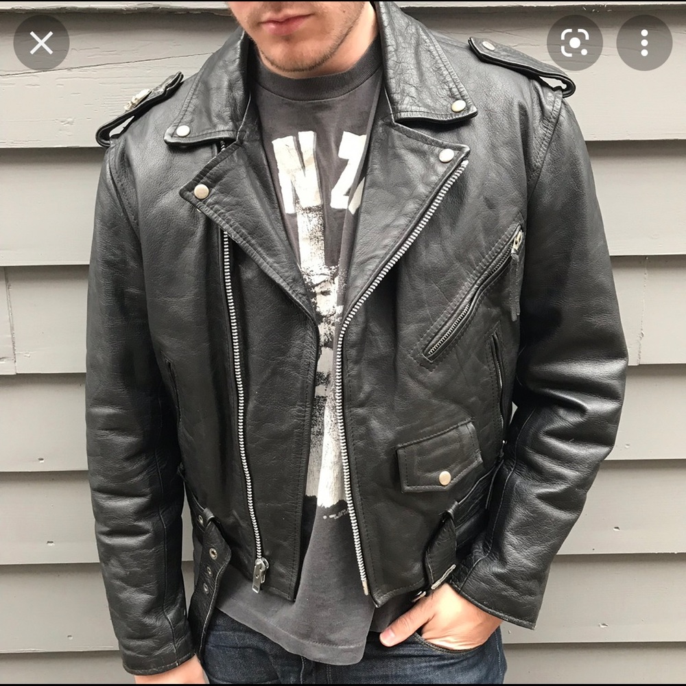 FMC LEATHER JACKET UNISEX JACKET VINTAGE
